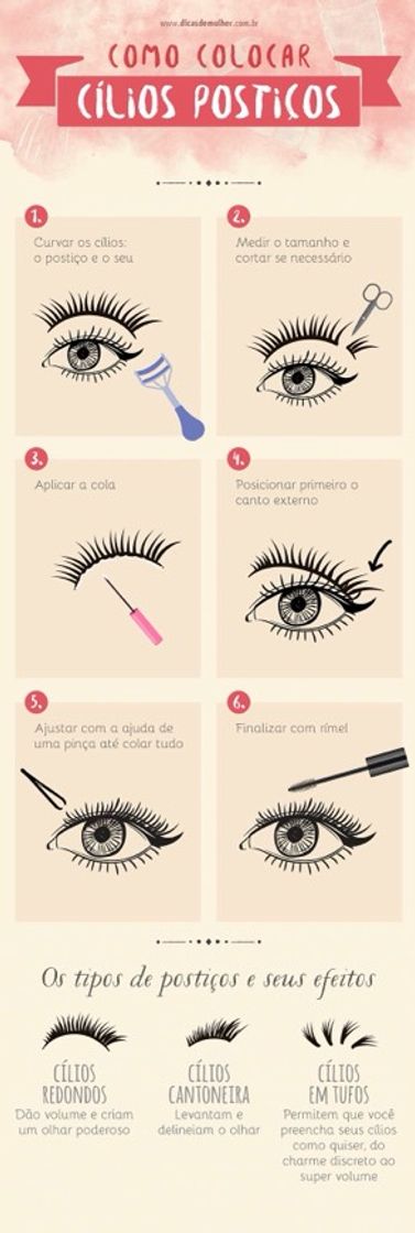 Social Como colar cílios postiços? 