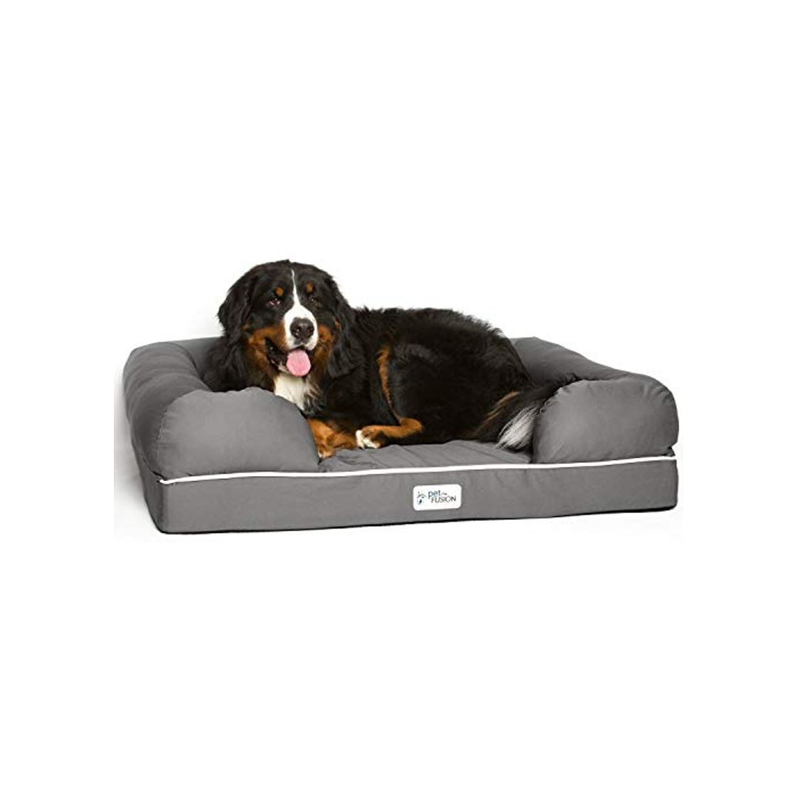 Product Cama de espuma viscoelástica para perros medianos y grandes, Gris