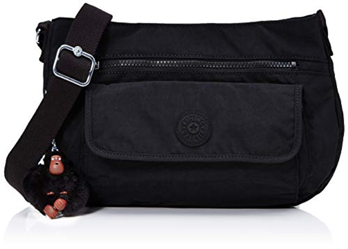 Fashion Kipling Syro, Bolso bandolera para Mujer, Negro