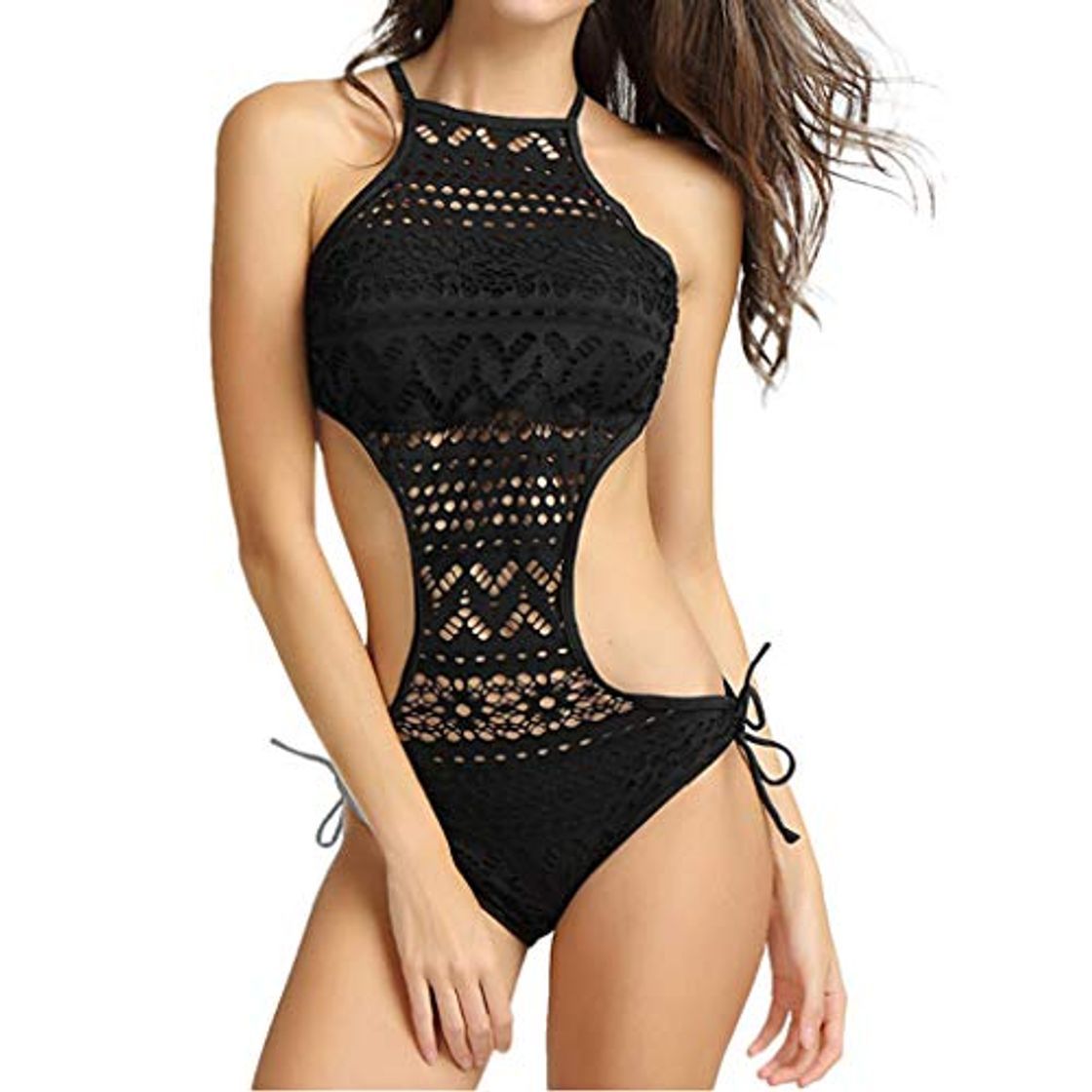 Producto Bikini Talle Alto Volantes Push Up Mujer Piñas Trajes de Baño Flores de Dos Piezas Biquini Braga Alta Vikini Bañador Piscina Playa Trikini Mujeres Bikinis Cintura Alta Señora Natacion Vino Rojo L