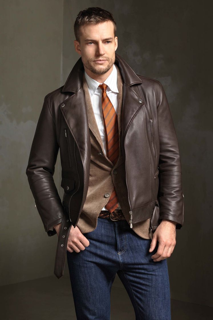 Lugar Buy and buy at Brandon Men's Leather Coat Suit Autumn