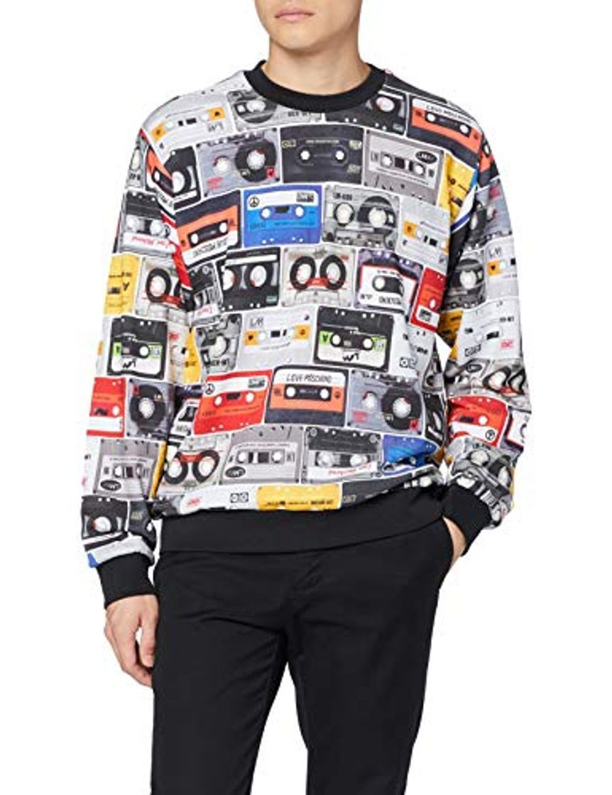 Producto Love Moschino Regular Fit Longsleeve Sweatshirt_Allover Music Cassette Sudadera,