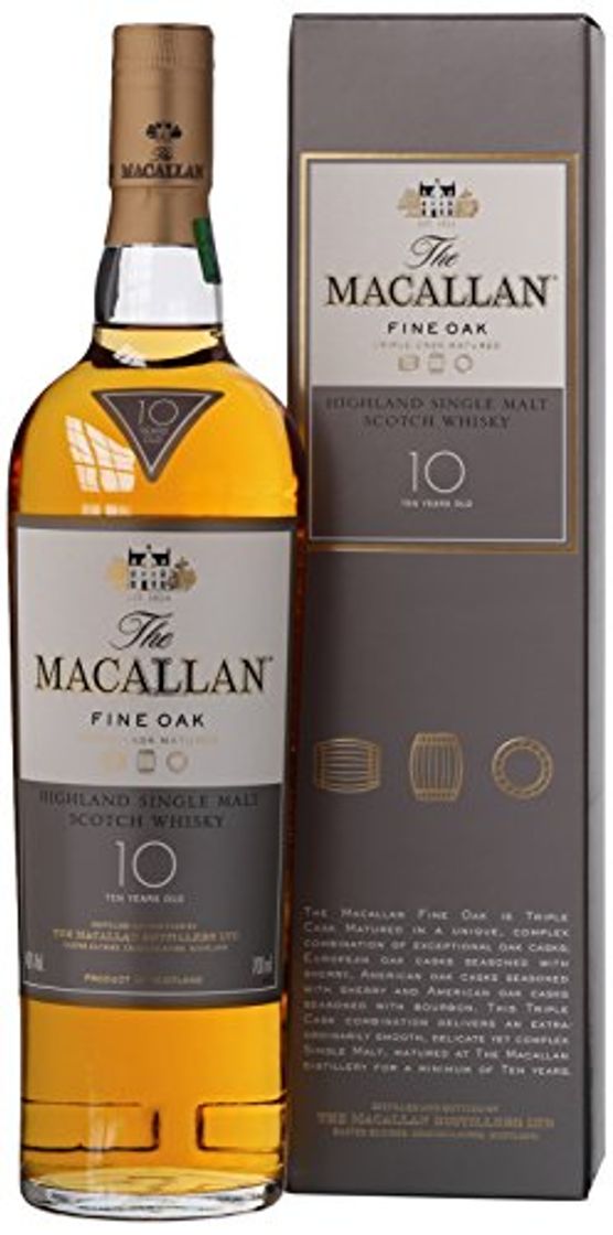 Product MACALLAN 10 Year Old Fine Oak Speyside Malt Whisky 70cl Bottle