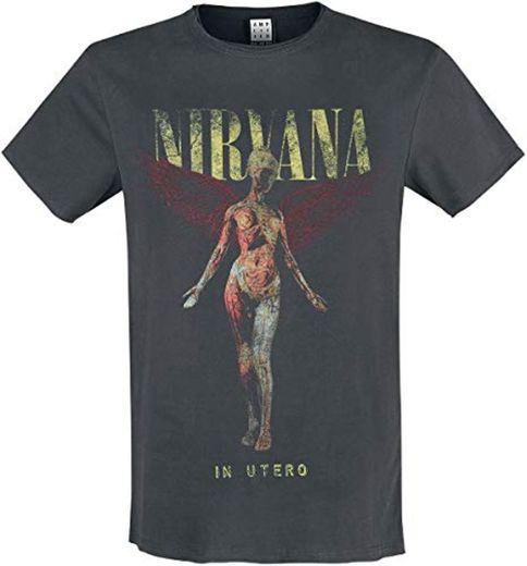 Amplified Nirvana-In Utero Colour Camiseta, Gris