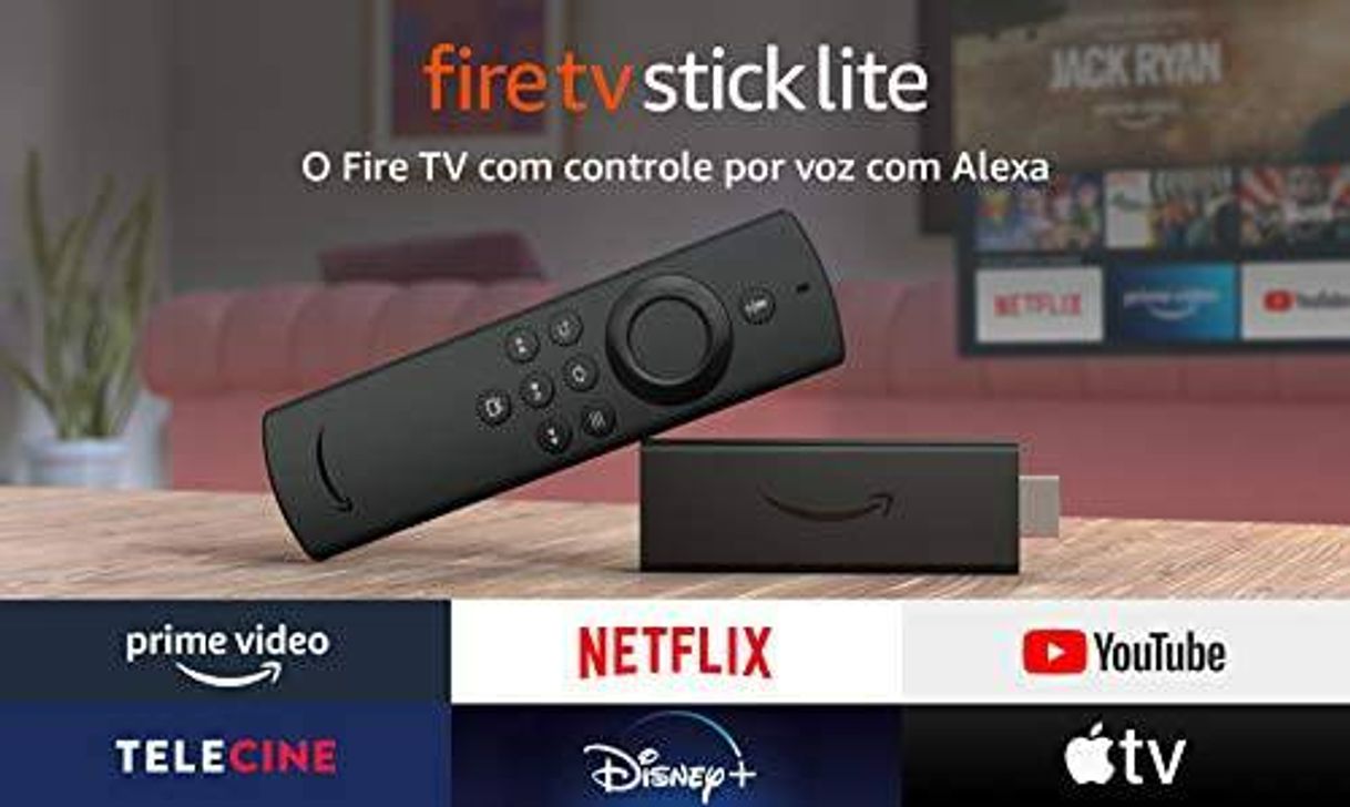 Producto Novo Fire TV Stick Lite com Controle Remoto Lite por Voz