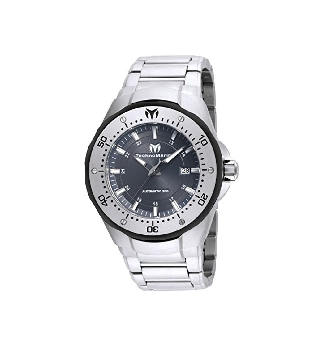 Social Technomarine 'manta de los hombres automático reloj Casual acero inoxidable, color: silver-toned