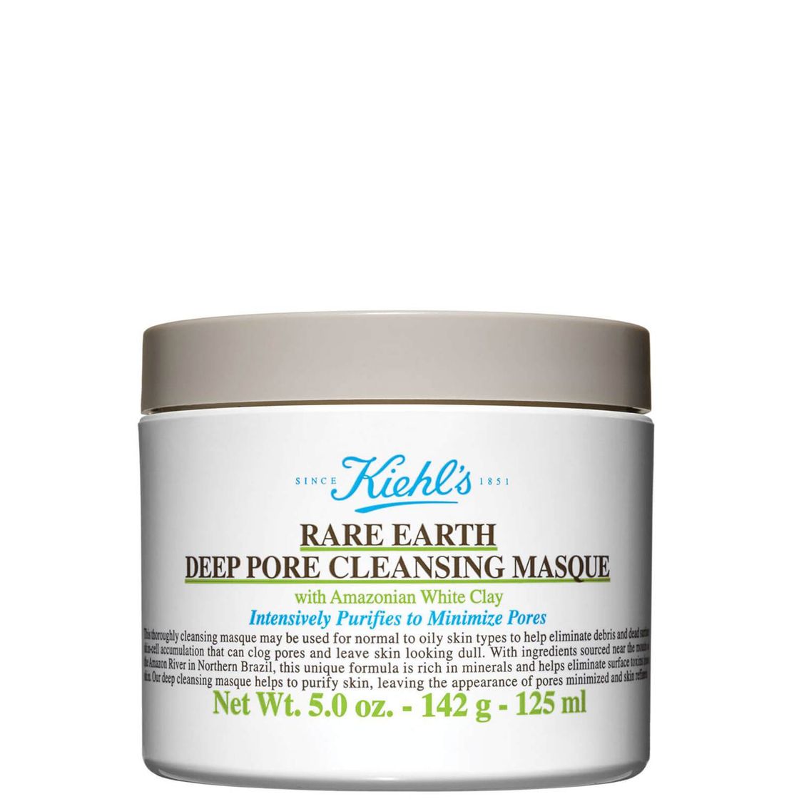 Kiehl's Rare Earth Deep Pore Cleansing Masque 142g - Lookfantastic