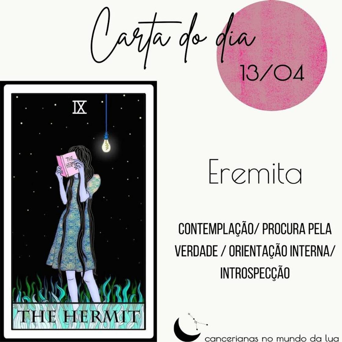 Social Carta do dia - Eremita- Tarot 