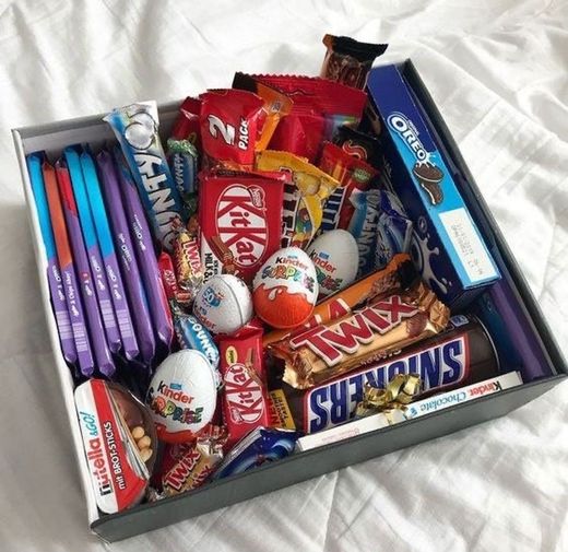 caixa com doces 