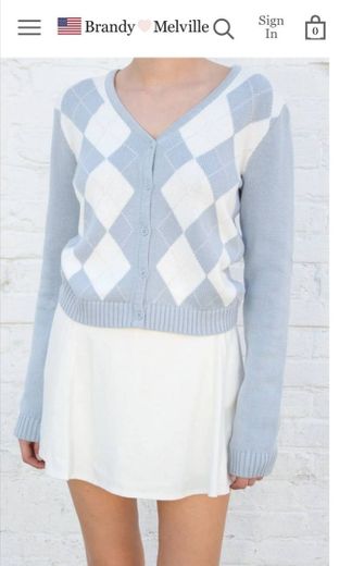 Elizabeth Cotton Argyle Sweater 