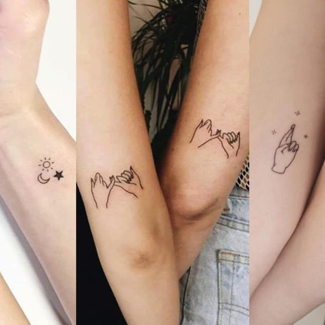 Moda Tatuagem melhores amigas 