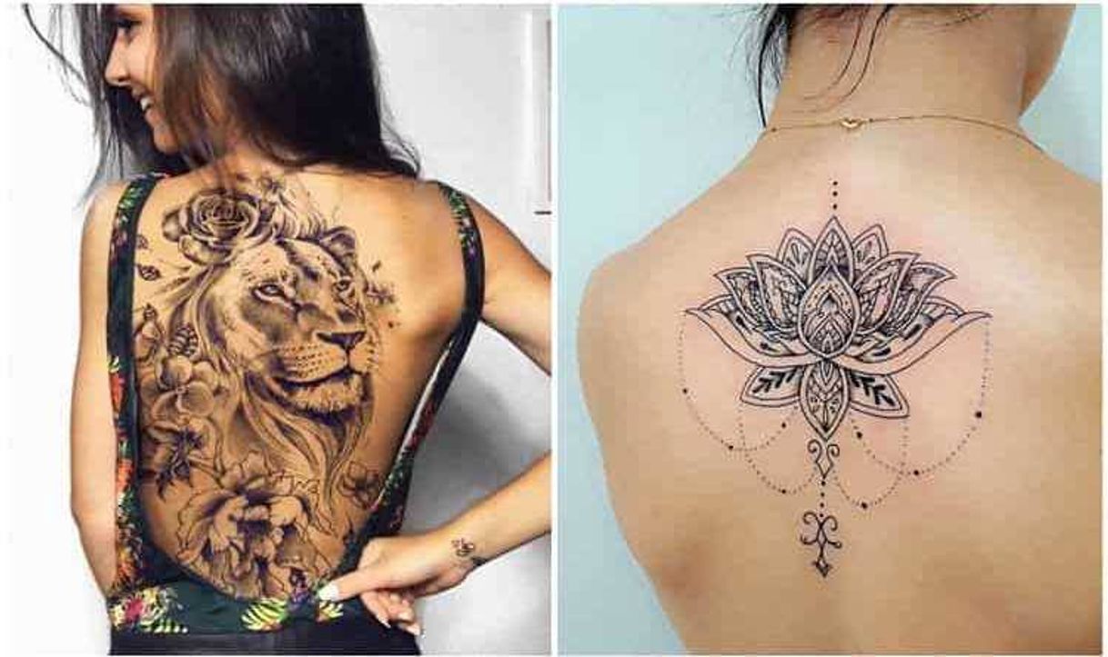 Moda 50 Ideias de Tatuagens Femininas nas costas - Fotos e Tatuagens