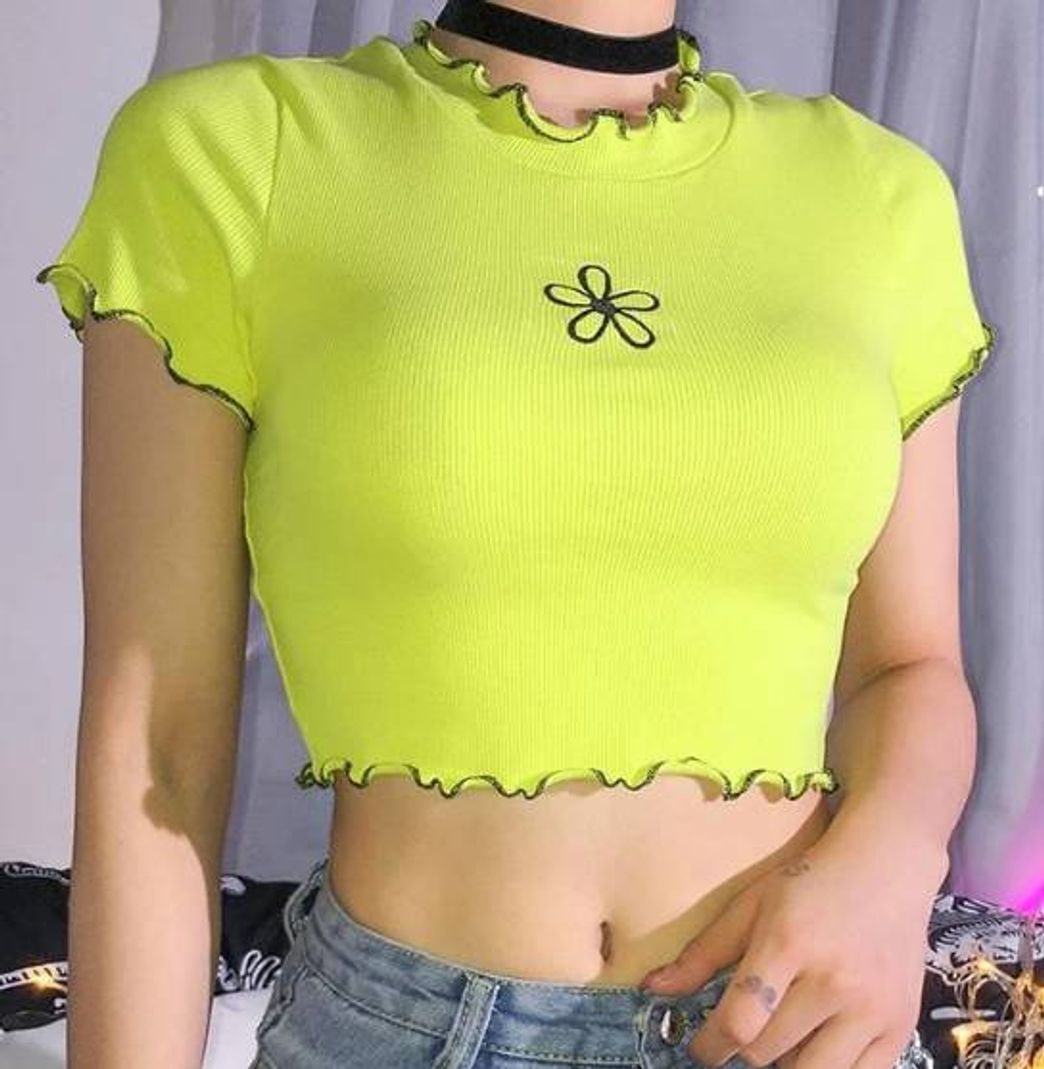 Fashion Green Flower top