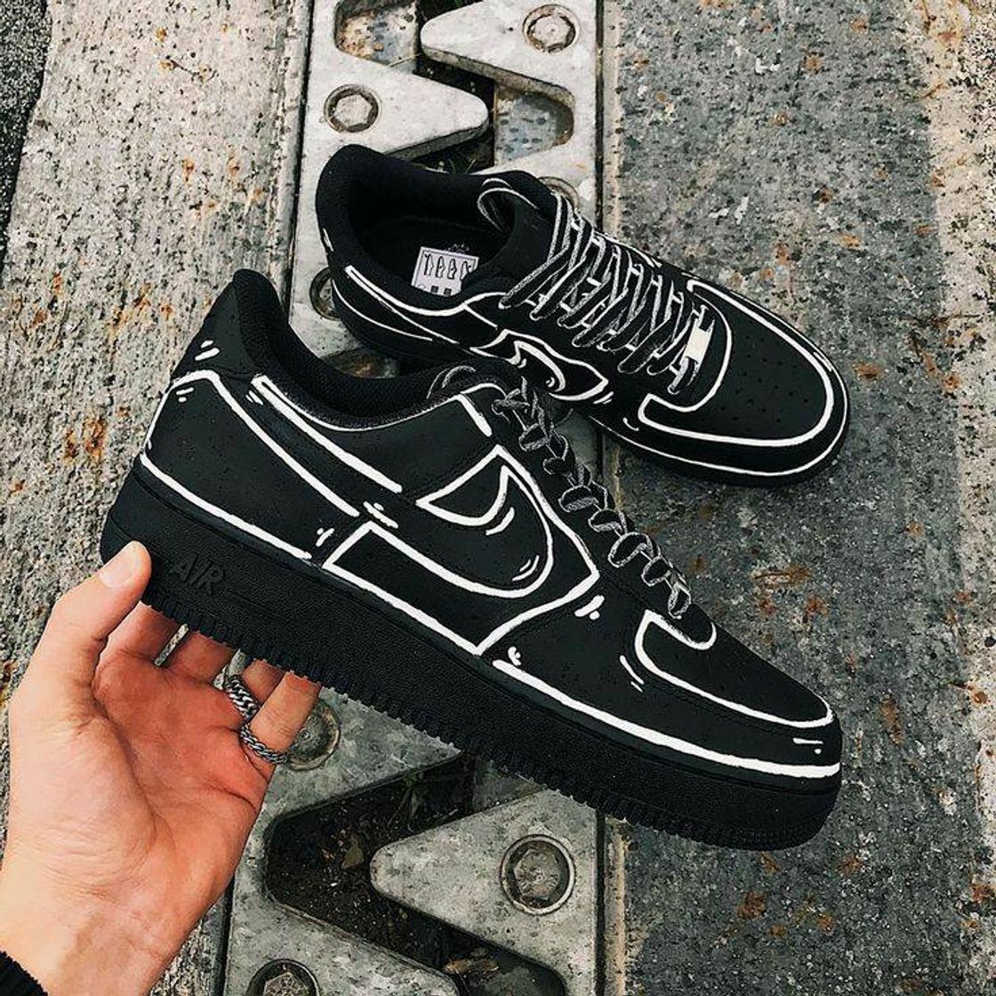 Social N I K E | AF1 Custom "Black Cartoon"