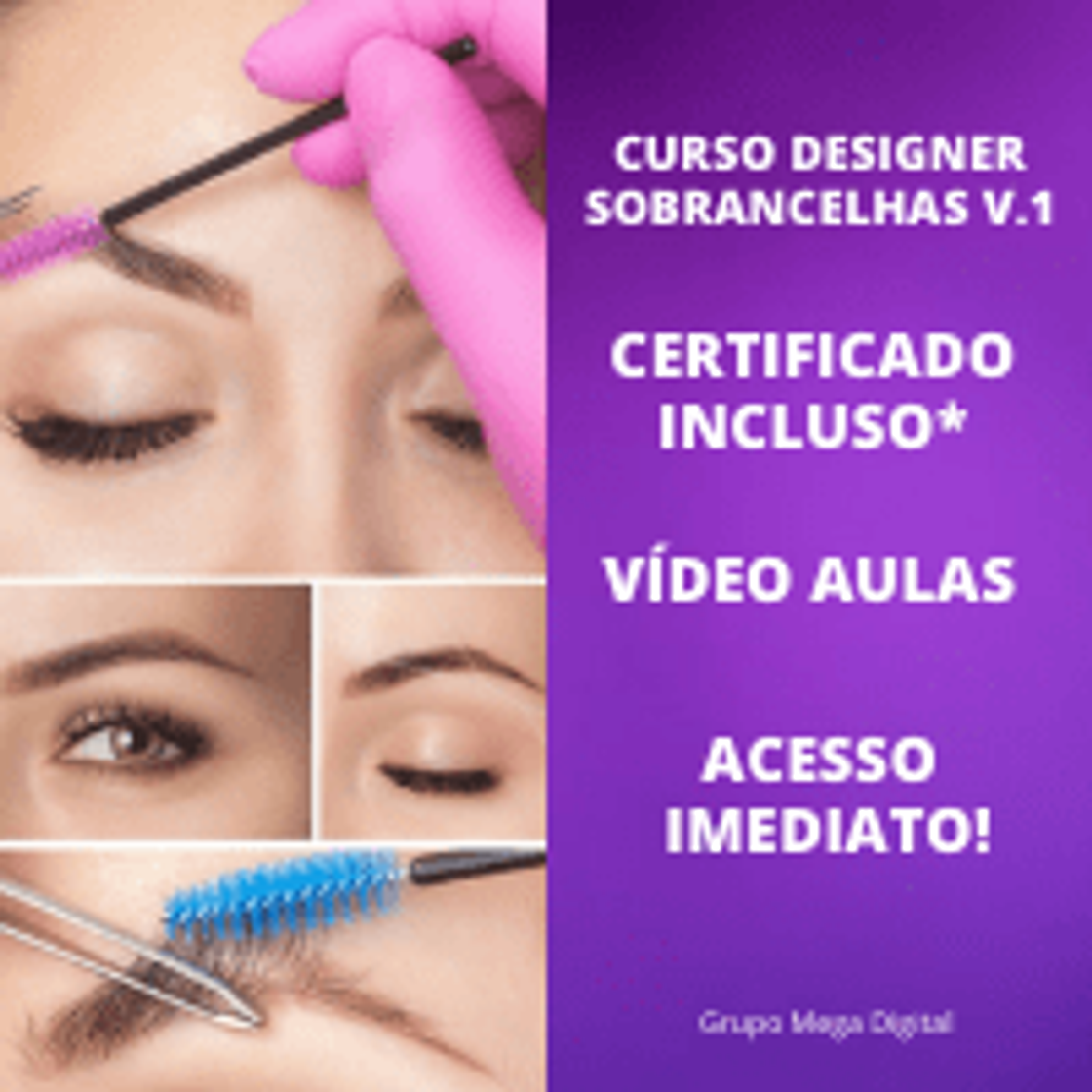 Fashion Curso: designer de Sobrancelhas + CERTIFICADO