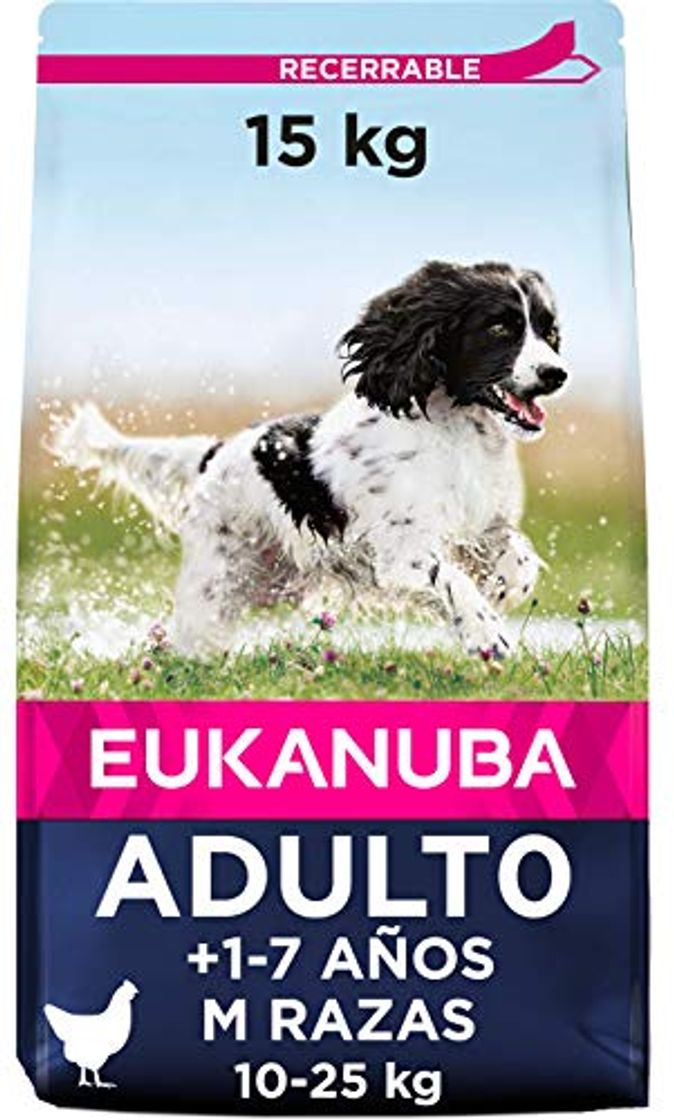 Products Eukanuba Raza Mediana Adulto Activo rico en pollo fresco