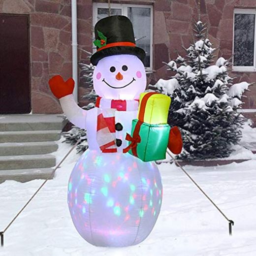 Aiboria - Muñeco de nieve inflable de 5 pies de Navidad