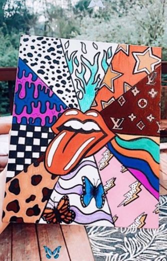 Pintura hippie🥺✨😍