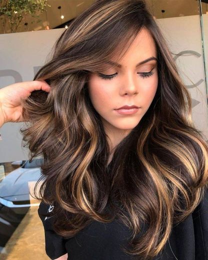 Cabelo luminado com mechas.😻😻