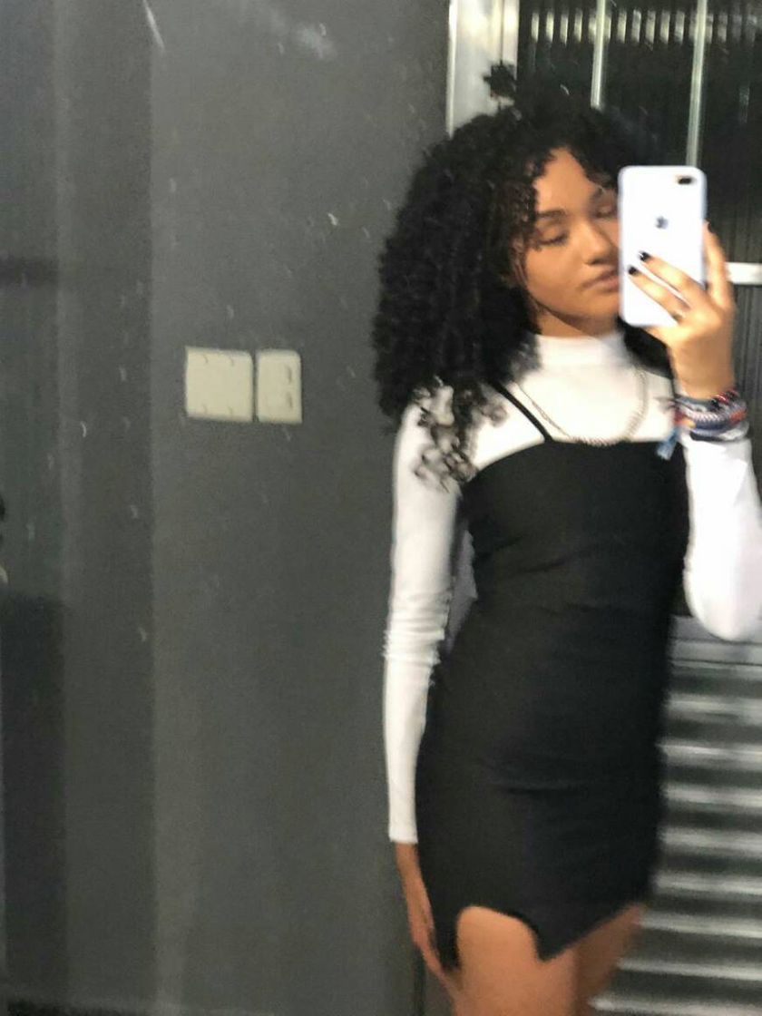 Moda Vestido de alcinha com body de manga comprida 