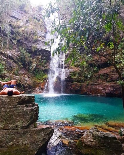 Cachoeira de Santa Bárbara,Cavalcante - GO