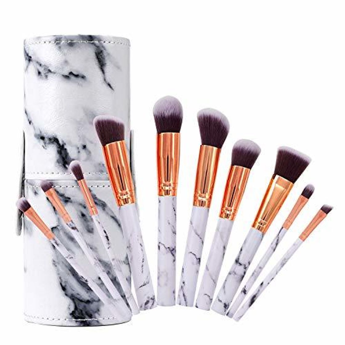 Belleza Pinceles de Maquillaje Profesional Set de Brochas de Maquillaje de Mármol Cepillo