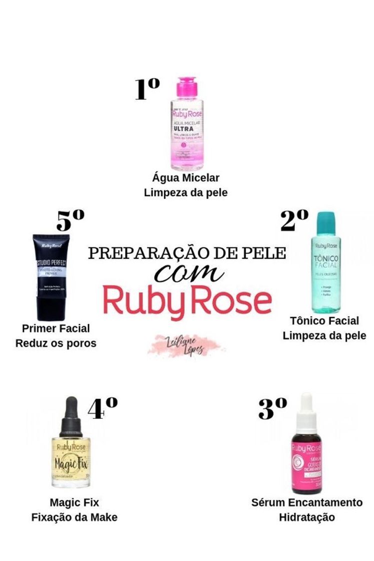 Moda preparação de pele c/ ruby