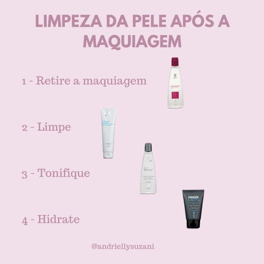 Moda limpeza pós make 