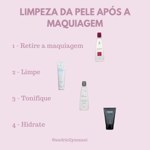 limpeza pós make 