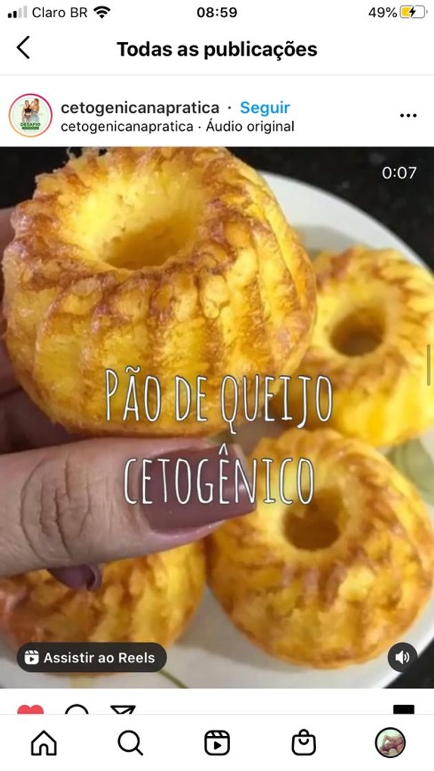 Fashion Pão de queijo cetogênico