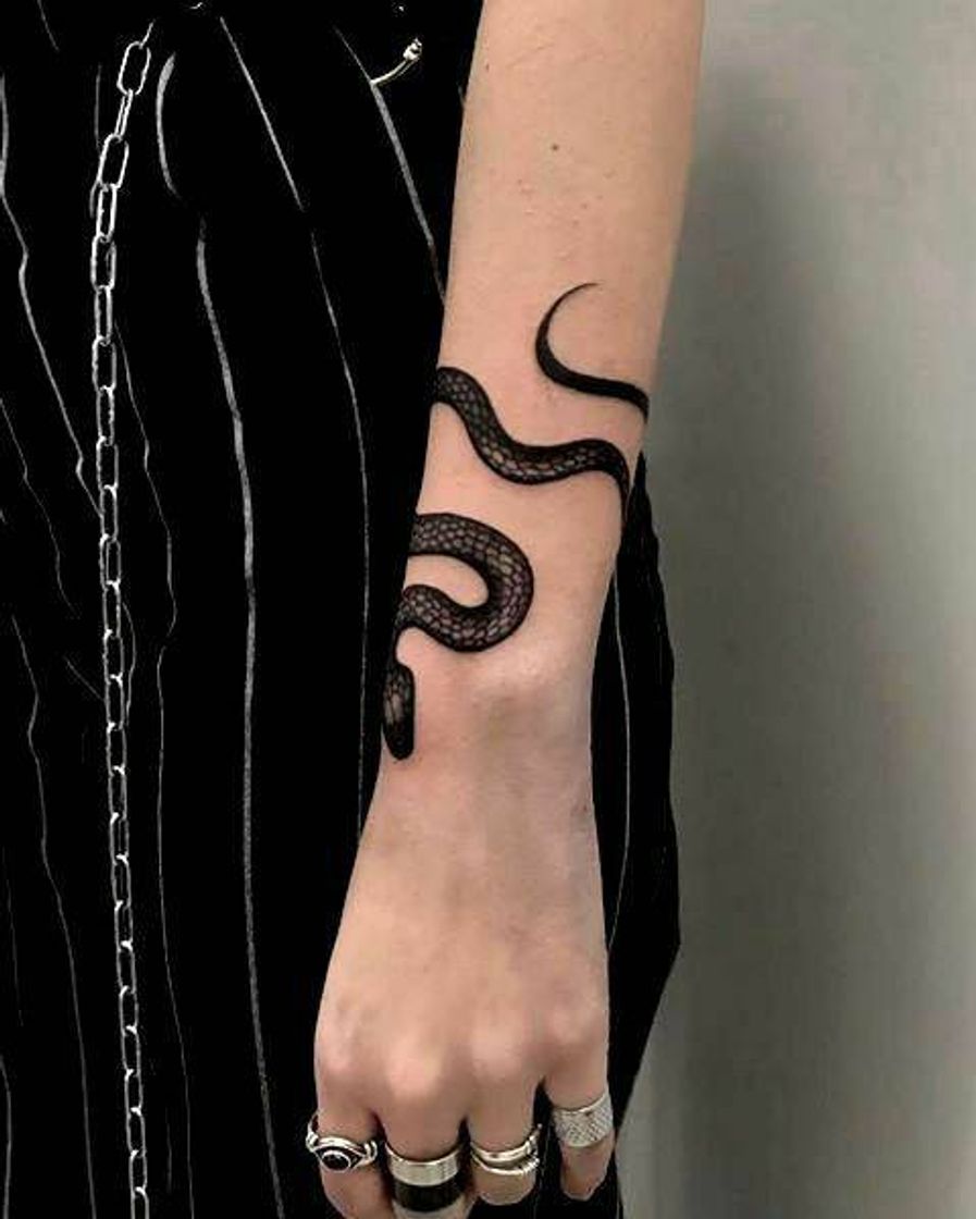 Fashion Tatuagem de cobra