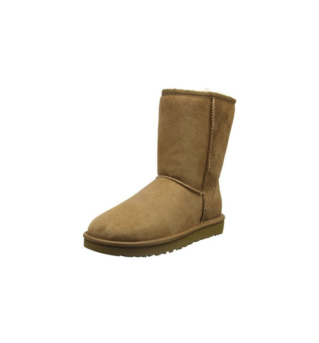 Fashion UGG Australia Classic Short Ii Che, Botas de Nieve para Mujer, Marrón