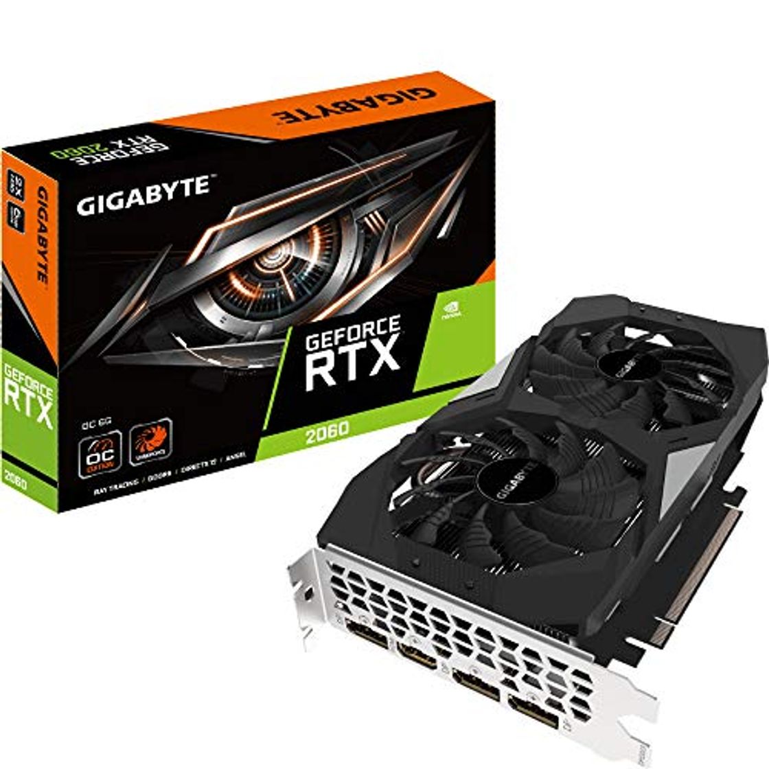 Electrónica Gigabyte Technology GeForce RTX 2060 OC GV-N2060OC-6GD - Tarjeta grafica