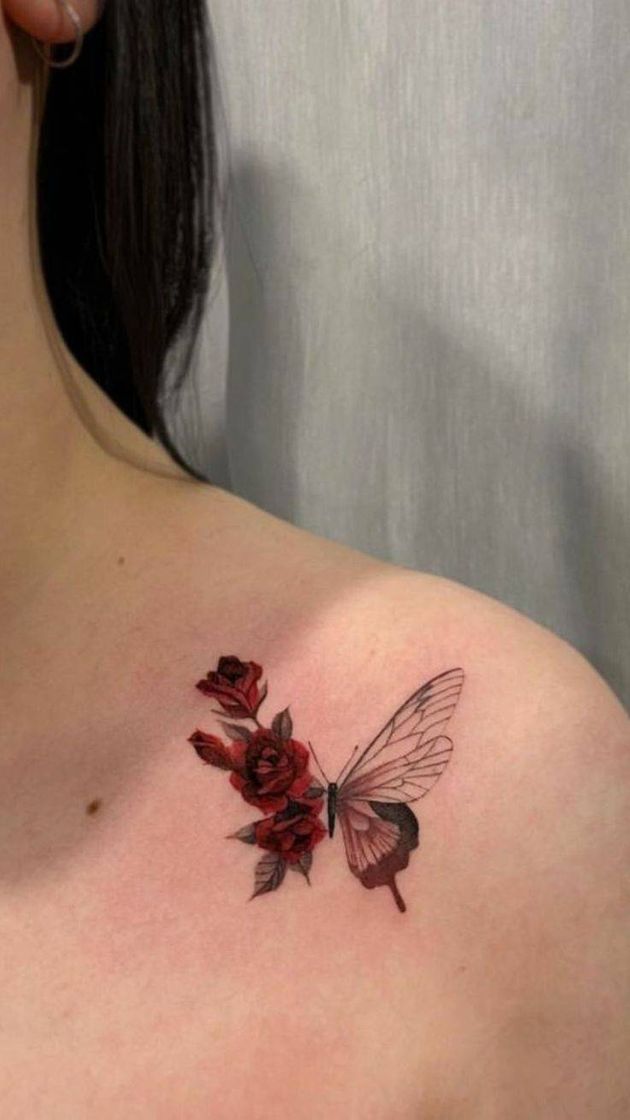 Moda Tatuagem "feminina" de borboleta 🦋🦋🦋