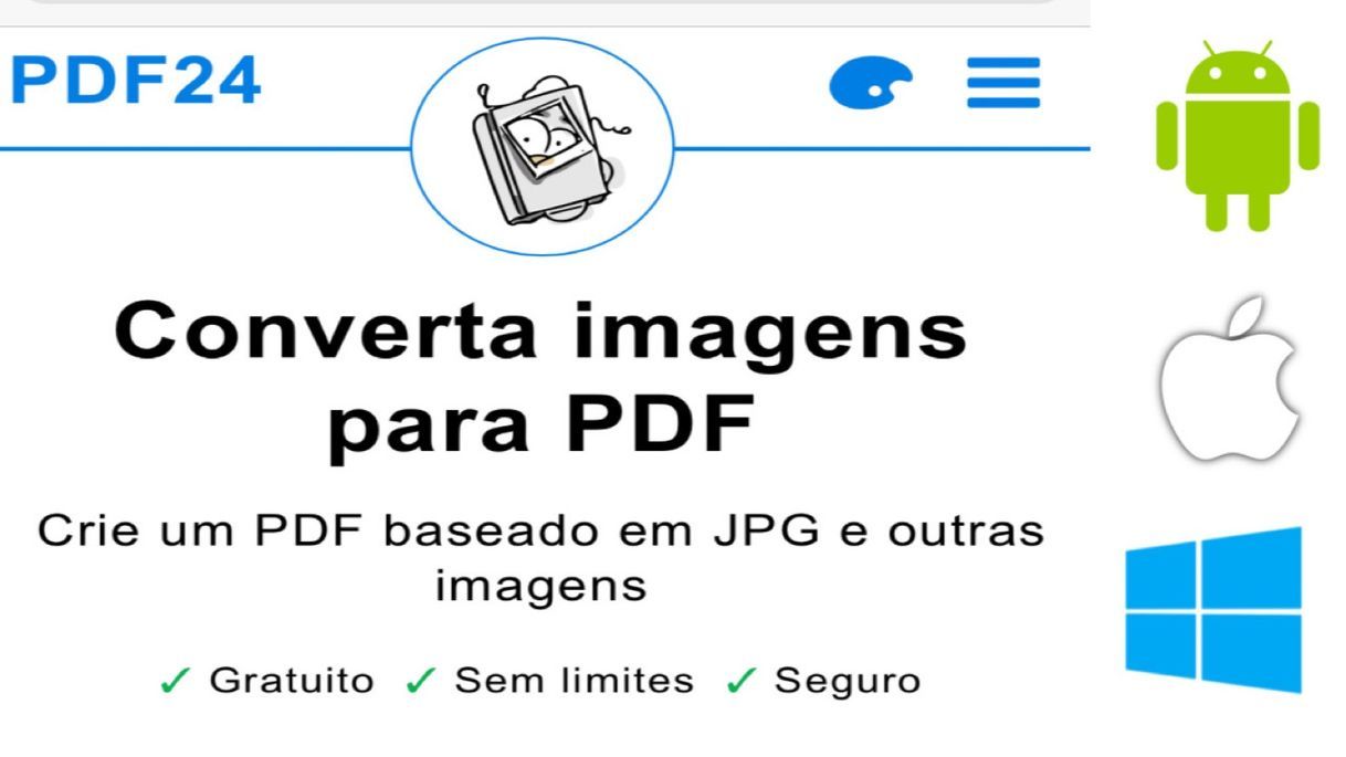 Moda Converta Imagens para PDF Gratuito, seguro, sem limites.