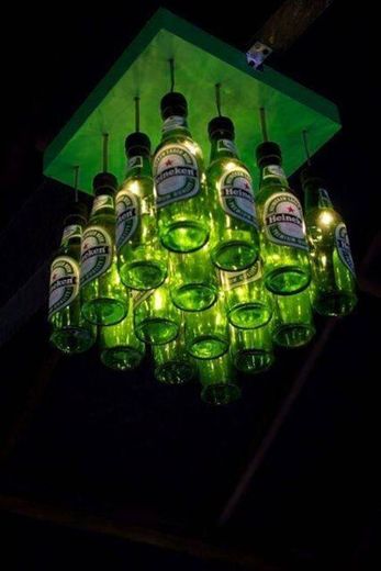 Luminária de garrafas 