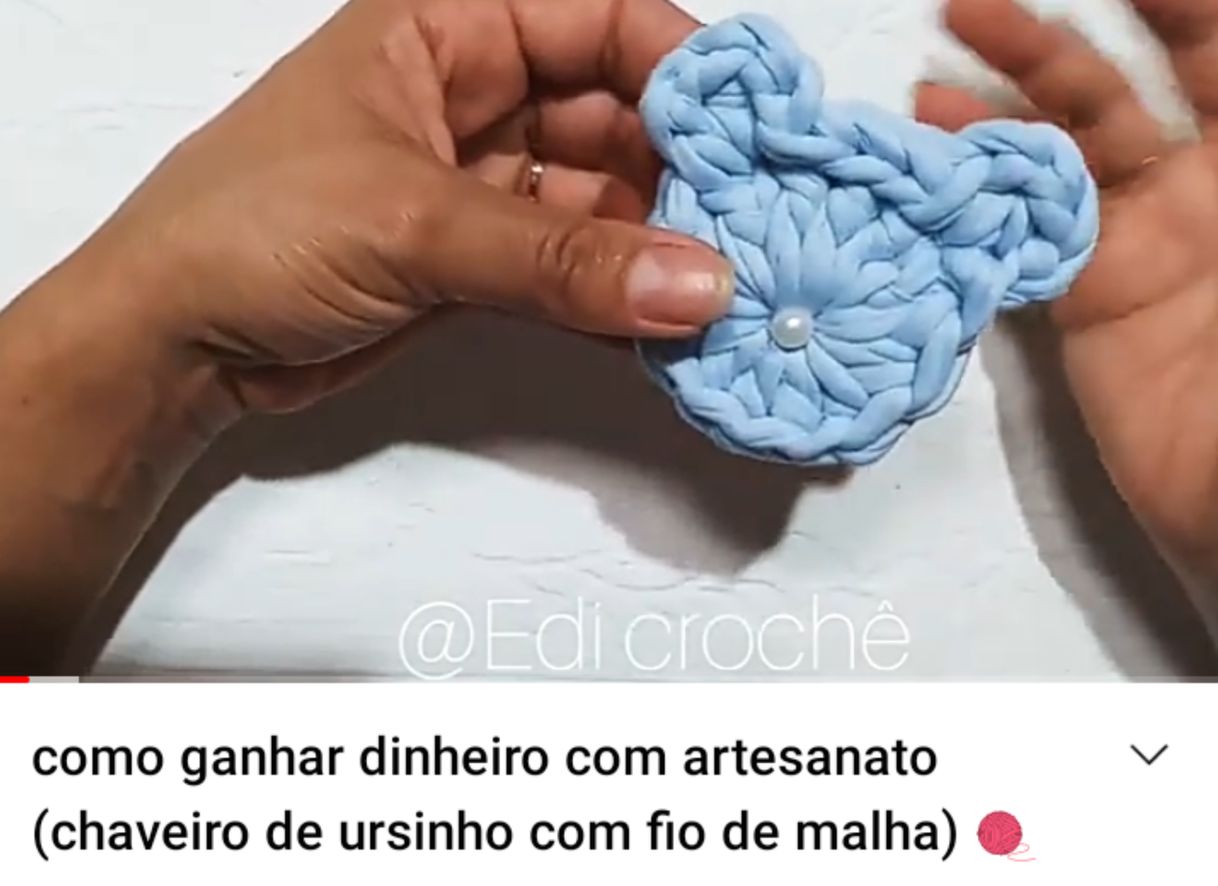 Fashion Tutorial de chaveiro de ursinho com fio de malha 🧶