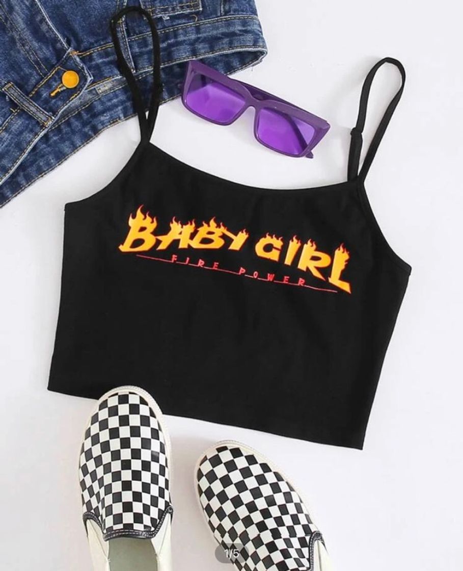 Fashion Cropped “baby girl” 