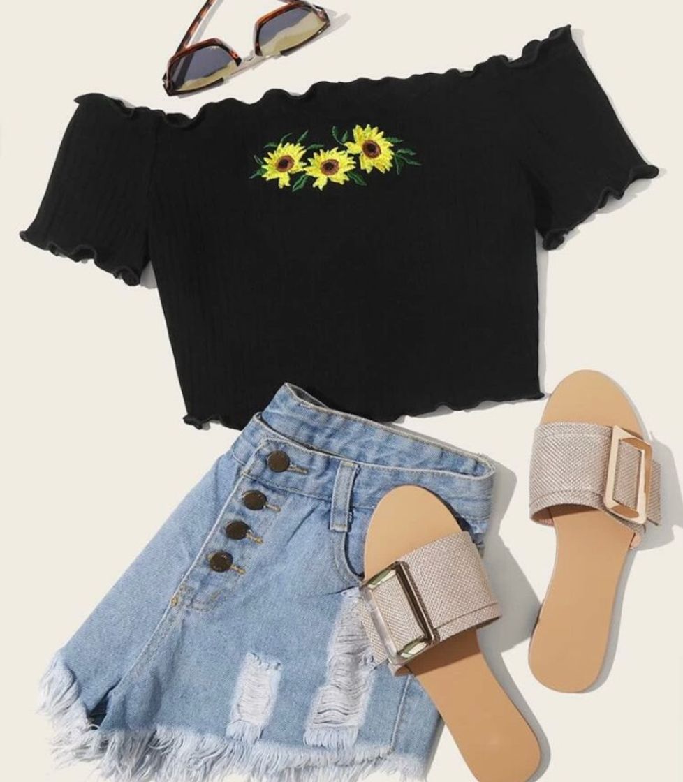 Fashion Cropped floral 