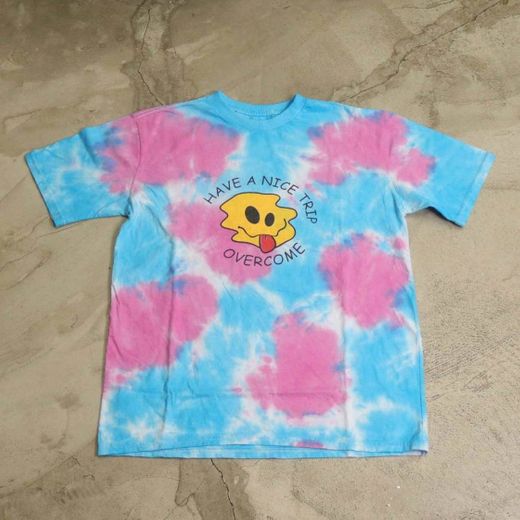 Camiseta Overcome "Have a Nice Trip" Tie Dye Estoned