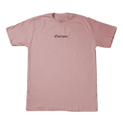 Camiseta Overcome "New Script" Rosa