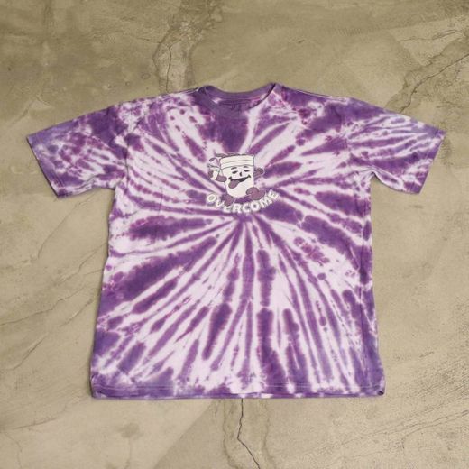 Camiseta Overcome "Runnin Cup" Tie Dye (Roxo/Branco)