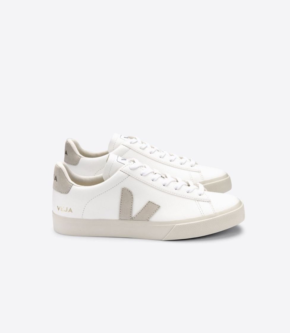 Fashion CAMPO CHROMEFREE WHITE NATURAL SUEDE - VEJA