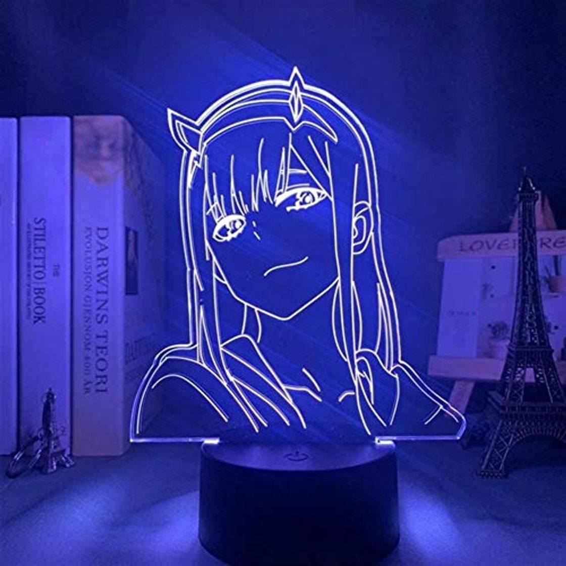 Product 3D ilusión noche luz Darling in the FRANXX 002 anime carácter lámpara de mesa USB alimentado 7 colores LED luces con interruptor táctil para niños regalos dormitorio decoración