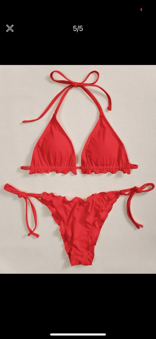 Fashion Bikini triangulo rojo