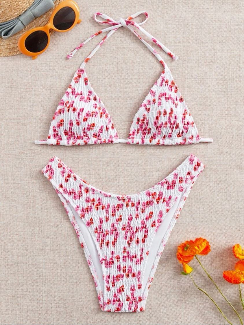 Fashion Bikini triangulo flores