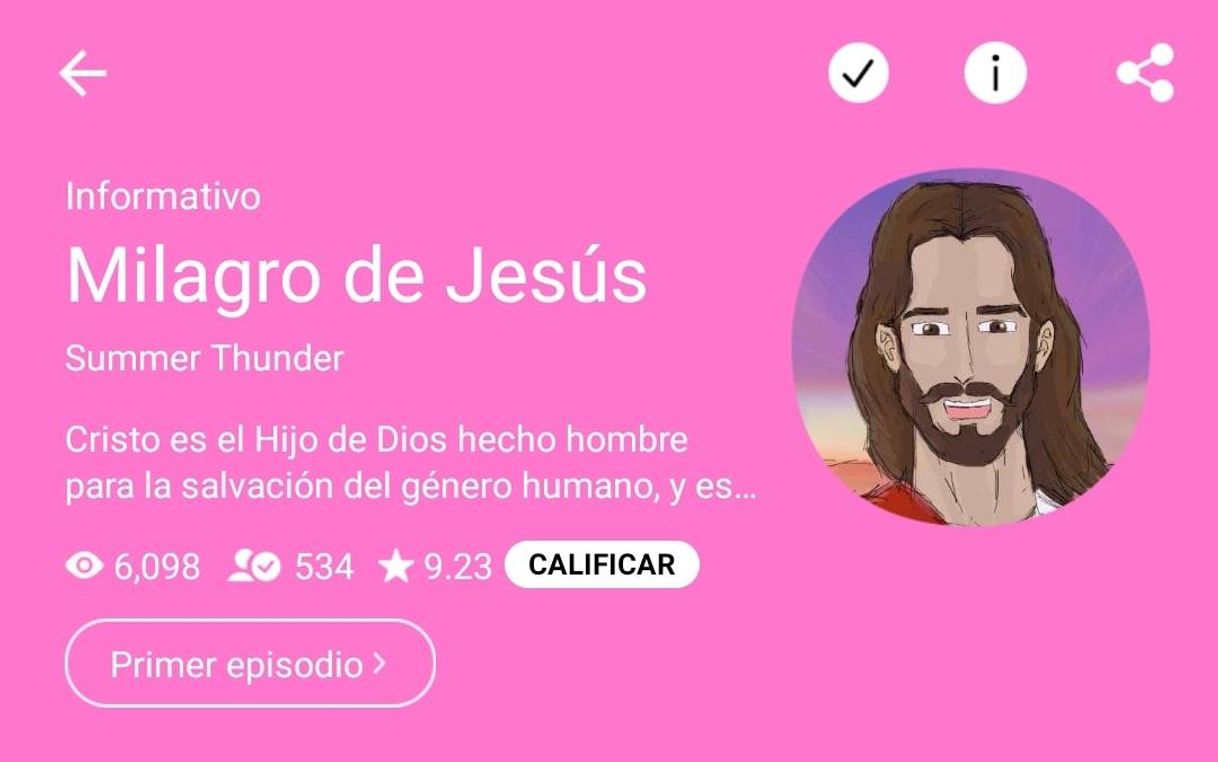 Moda Webtoon: Milagro de Jesús 