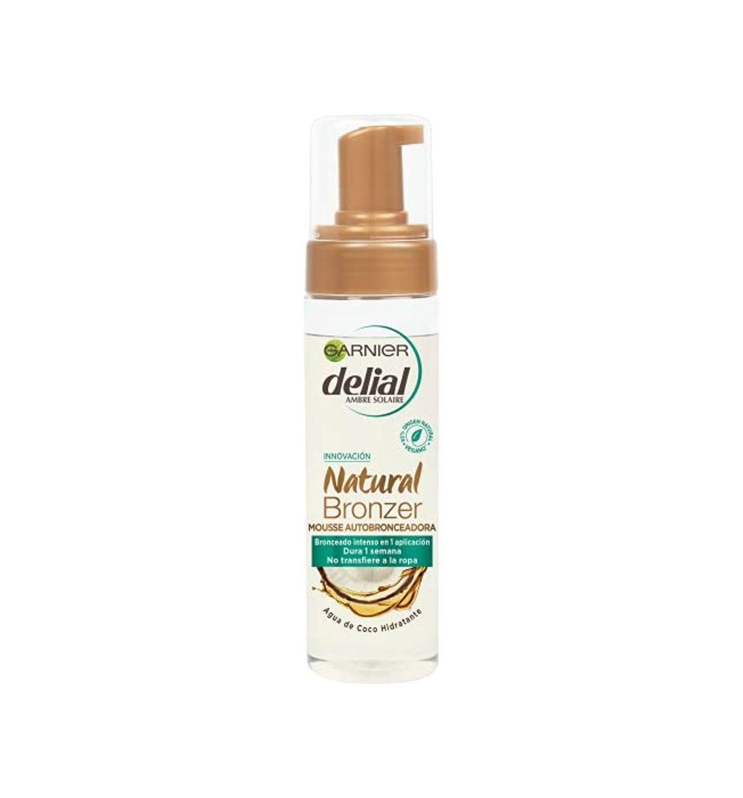 Belleza Garnier Delial Natural Bronzer Mousse Autobronceadora con Agua de Coco Hidratante