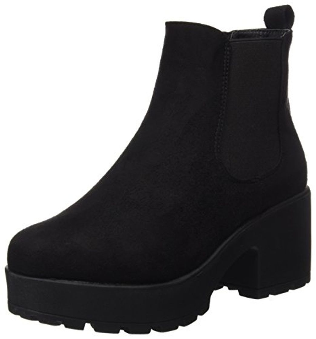 Moda COOLWAY Irby, Botas Chelsea para Mujer, Negro