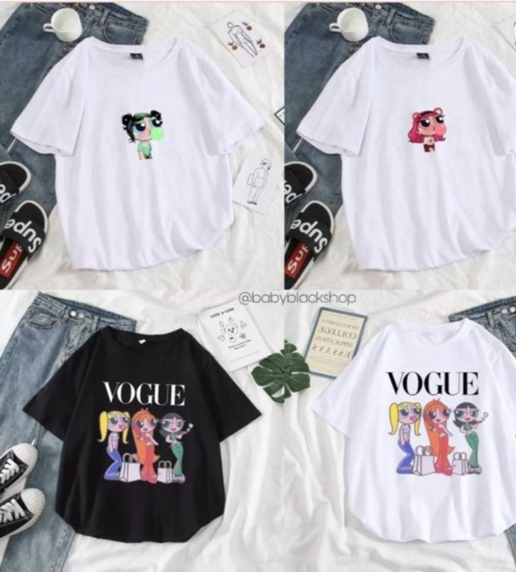 Moda T shirt Powerpuffgirls 